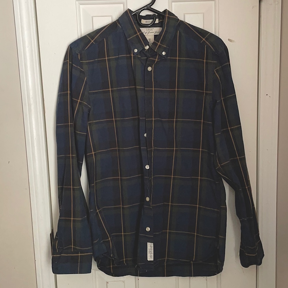 H&M plaid button up